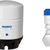 APEC Water Systems Tank-4 4 Gallon and John Guest 3/8 Inch O.D. Tube Size x 1/4 Inch NPTF Speedfit to Female Shut Off Valve Bundle 3