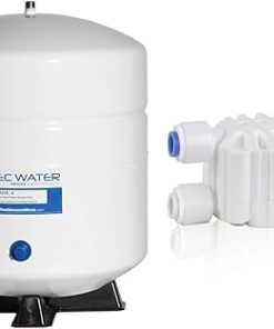 APEC Water Systems Tank-4 4 Gallon Residential Pre-Pressurized Reverse Osmosis Water Storage Tank & Auto Shut Off Valve Replacement Part (ASO)