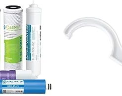 APEC FILTER-MAX-ESPH 75 GPD Complete Replacement Filter Set for ESSENCE Series Alkaline Reverse Osmosis Water Filter System & APEC Wrench For 10" Water Filter Housing 180° Half Circle (WRENCH-HALF)