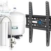 APEC Water Systems ROES-50 Essence Series Top Tier 5-Stage WQA Certified Ultra Safe Reverse Osmosis & Mounting Dream TV Wall Mount for 32-65 Inch TV, TV Mount with Swivel and Tilt
