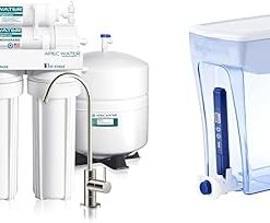 APEC ROES-50 5-Stage Reverse Osmosis System & ZeroWater 20-Cup 5-Stage Water Filter Pitcher Bundle