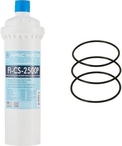 APEC Water Systems FI-CS-2500P Replacement Filter for CS-2500P Water Filtration System & SET 3 Pcs 3.5" O.D. Replacement O-Ring For Reverse Osmosis Water Filter Housings, Black, O-RING-SET