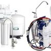 APEC Tankless RO Water Filter System ROTL-AIO – Four-in-One Premium Reverse Osmosis Water Filtration & ICEMAKER-KIT-38-14-RO-A Ice Maker Installation Kit, 3 Piece Set, White 3