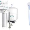 APEC Water Systems ROES-50 Essence Series Top Tier 5-Stage WQA Certified & Hydronix FLK-14 RO Reverse Osmosis Undersink Filtration System Water Leak Detector Safety Valve 3