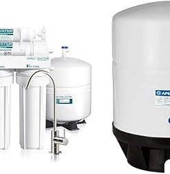 APEC 5-Stage ROES-50 Reverse Osmosis Water Filter + 14 Gallon Storage Tank Bundle