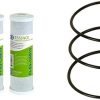 APEC Water Systems FI-CS-2500P Replacement Filter for CS-2500P Water Filtration System & SET 3 Pcs 3.5″ O.D. Replacement O-Ring For Reverse Osmosis Water Filter Housings, Black, O-RING-SET 4