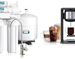APEC Water Systems ROES-50 Essence Series Top Tier 5-Stage & Ninja CM401 Specialty 10-Cup Coffee Maker with 4 Brew Styles for Ground Coffee