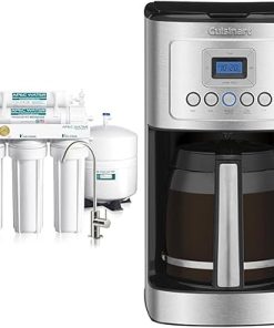 APEC Water Systems ROES-50 Essence Series Top Tier 5-Stage & Cuisinart Coffee Maker, 14-Cup Glass Carafe, Fully Automatic for Brew Strength Control & 1-4 Cup Setting, Stainless Steel, DCC-3200P1