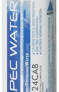 APEC Water Systems ULTIMATE Inline Carbon Pre-filter 10", with 1/4" Quick-Connector (CT-24CAB)