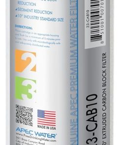 APEC Water Systems 23-CAB10 US MADE 10” x 2.5” Carbon Block Water Filter For Reverse Osmosis System