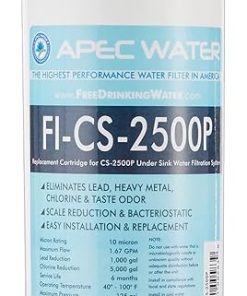 APEC Water Systems FI-CS-2500P Replacement Filter for CS-2500P Water Filtration System & LG LT1000P – 6 Month / 200 Gallon Capacity Replacement Refrigerator Water Filter 2