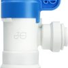 John Guest Polypropylene Tank Ball Valve - PPSV500822WP (1/4" Tube OD x 1/4" Thread NPTF)