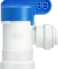 John Guest Polypropylene Tank Ball Valve - PPSV500822WP (1/4" Tube OD x 1/4" Thread NPTF)