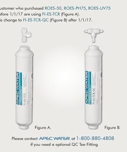 APEC FI-ES-TCR-QC 10″ High Capacity Inline Carbon Filter with 1/4″ Quick Connect Stage-5 For Undersink Reverse Osmosis Water System 2