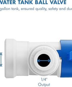 John Guest Polypropylene Tank Ball Valve – PPSV500822WP (1/4″ Tube OD x 1/4″ Thread NPTF) 2