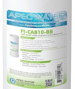 APEC Water Systems 10" Whole House High Flow GAC Carbon Replacement Water Filter (FI-CAB10-BB)