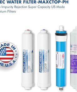 APEC Water Systems FILTER-MAXCTOP-PH US MADE 90 GPD Complete Replacement Filter Set for ULTIMATE Series Countertop Alkaline Reverse Osmosis Water Filter System 2