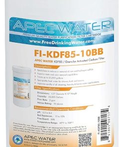 APEC Water Systems FI-KDF85-10BB US Made Iron and Hydrogen Sulfide Reduction Replacement Water Filter, 4.5"x10"