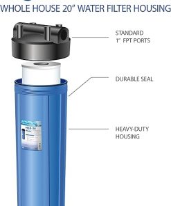 APEC HBB-20 20″ Whole House Water Filter Housing 1 Inch Inlet/Outlet 2
