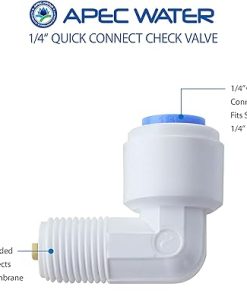 APEC Water Systems 1/4″ Quick Connect Check Valve Replacement Part (CHECK-VAL) 2