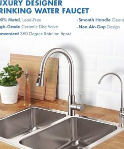 APEC Water Systems Faucet-CD-NP Kitchen Drinking Water Ceramic Disc Luxury Designer Faucet, Non-Air Gap Lead-Free, Brushed Nickel 2