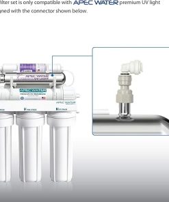APEC Water Systems Filter-Set-ESPHUV-SS High Capacity Replacement Cartridges for ROES-PHUV75 Reverse Osmosis Water Filtration System Stage 1-3, 5&7,White 2