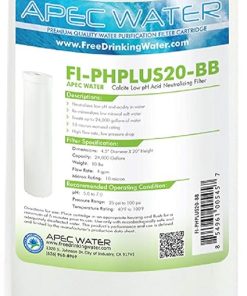 APEC Whole House pH+ Alkaline Calcium Mineral Water Filter Cartridge 10 Micron (24,000 Gallons Capacity FI-PHPLUS20-BB)