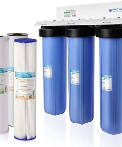 APEC 3-Stage Whole House Water Filter System with Iron, Sediment and Chlorine Filters (CB3-SED-IRON-CAB20-BB)