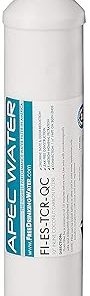 APEC FI-ES-TCR-QC 10" High Capacity Inline Carbon Filter with 1/4" Quick Connect Stage-5 For Undersink Reverse Osmosis Water System