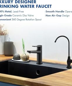 APEC Water Systems Faucet-CD-NP Kitchen Drinking Water Ceramic Disc Luxury Designer Faucet, Non-Air Gap Lead-Free, Matte Black 2