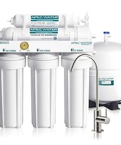 APEC Water Systems ROES-50 Essence Series Top Tier 5-Stage WQA Certified Ultra Safe Reverse Osmosis Drinking Water Filter System
