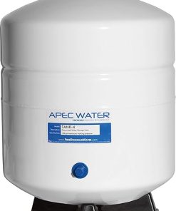 APEC Water Systems Tank-4 4 Gallon and John Guest 3/8 Inch O.D. Tube Size x 1/4 Inch NPTF Speedfit to Female Shut Off Valve Bundle 2