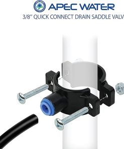 APEC Water SADDLE-DRAIN-3-8 Drain Saddle Valve 3/8″ for Under-sink Reverse Osmosis System 2