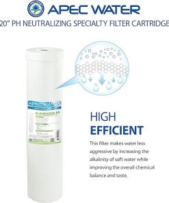 APEC Whole House pH+ Alkaline Calcium Mineral Water Filter Cartridge 10 Micron (24,000 Gallons Capacity FI-PHPLUS20-BB) 2