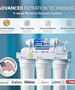 APEC Water Systems RO-90 Ultimate Series Top Tier Supreme Certified High Output 90 GPD Ultra Safe Reverse Osmosis Drinking Water Filter System, Chrome Faucet 2