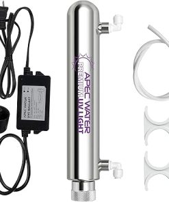 APEC Intense Stainless Steel Ultra-Violet Sterilizer Water Filtration Kit UG-UVSET-1-4-SS