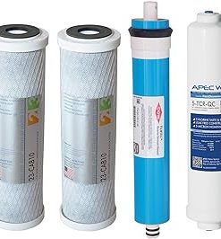 APEC Water Systems FILTER-MAX-PH Water Filter Replacement and APEC 90 GPD Stage 1-3&6 Replacement Filter Set 2
