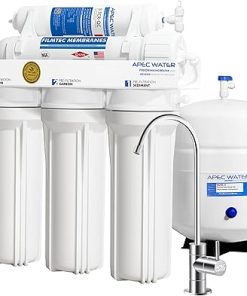APEC Water Systems RO-90 Ultimate Series Top Tier Supreme Certified High Output 90 GPD & TANK-14 14 Gallon Pre-pressurized Reverse Osmosis Water Storage Tank 2