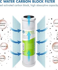 APEC Water Systems 10” Carbon Block Water Filter For Reverse Osmosis System, 10” x 2.5”, 10 Micron (FI-ES-CAB10) 2