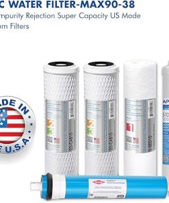 APEC ULTIMATE Series US Made 90 GPD Complete Replacement Filter For Undersink System – With 3/8″D Tubing Quick Dispense Upgrade (FILTER-MAX90-38) 2