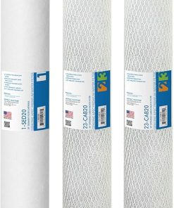 APEC Water Systems FILTER-SET-LITE US MADE Commercial Grade Replacement Pre-Filter Set for Light Commercial Reverse Osmosis Water Filter System Stage 1, 2&3