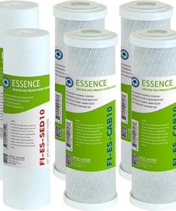 APEC Water Systems FILTER-SET-ESX2 2 Sets of High Capacity Replacement Pre-Filter Sets For Essence Series Reverse Osmosis Water Filter System Stage 1-3 | APEC Water Systems MEM-ES-50 50 GPD Membrane Replacement Filter For Reverse Osmosis System, Blue 2
