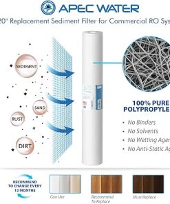 APEC Water Systems FILTER-MAX-LITE240 Commercial Grade US Made 240 GPD Complete Replacement Filter Set for Light Commercial Reverse Osmosis Water Filter System 2