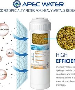 APEC Water Systems FI-KDF85 Iron and Hydrogen Sulfide Reduction Specialty Water Filter, 2.5″x10 2