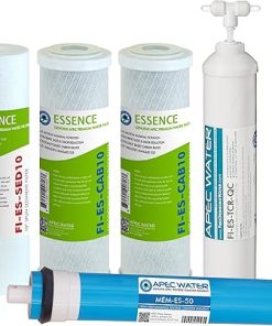 APEC Water Systems FILTER-MAX-ES50 & FILTER-SET-ES High Capacity Replacement Pre-Filter Set For Essence Series Reverse Osmosis Water Filter System Stage 1-3 2